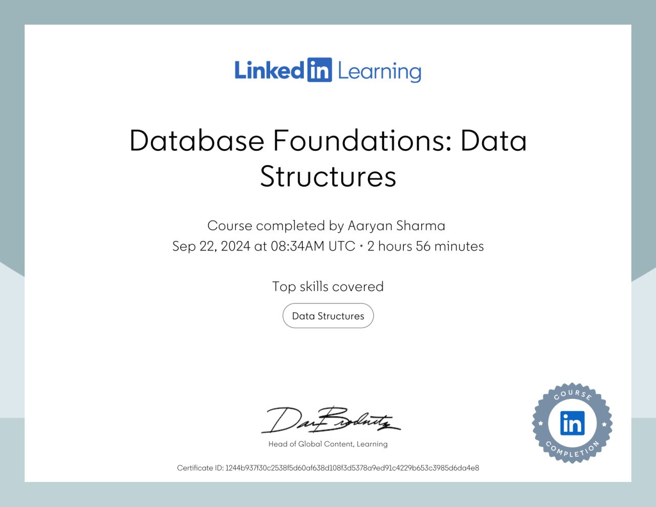 Database Foundations: Data Structures