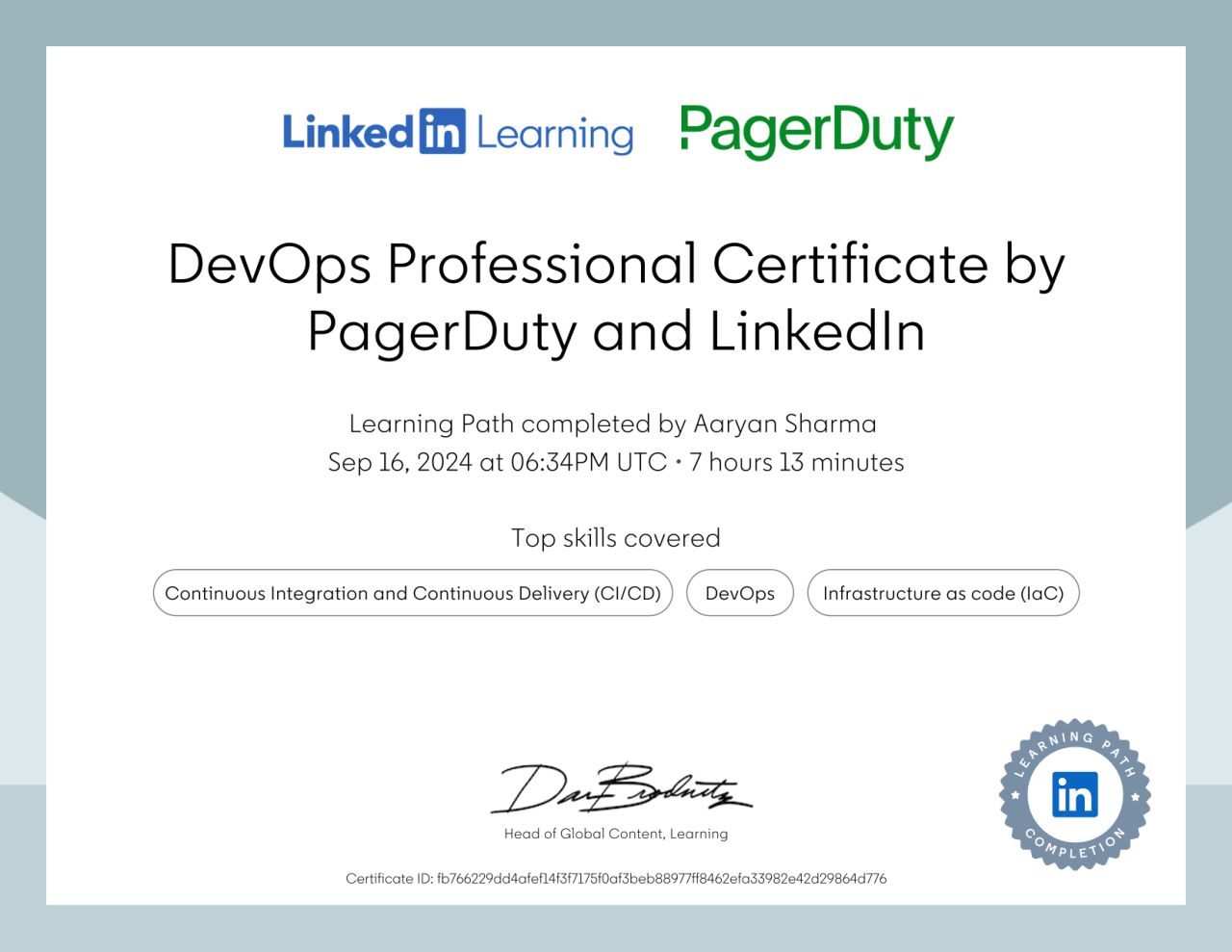 DevOps Professional Certificate