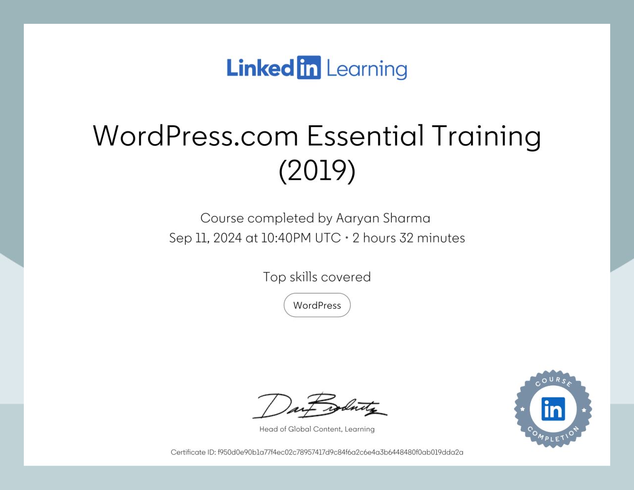 WordPress Essential Training